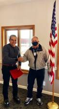 At the recent public Easement Meeting of the Upper Greenwood Lake Property Owners Association, President Dennis Decina presented a Letter of Appreciation from the UGLPOA to local artist Bruce Schenk, who donated two of his beautiful photographs of the resident eagles to the clubhouse. Members are invited to view them during business hours, prominently hanging in the clubhouse entranceway. Photographs provided by Dennis Decina.