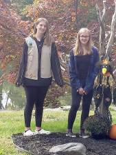 Samantha Krautheim and Melissa Comune earn Cadette Girl Scout Silver Award