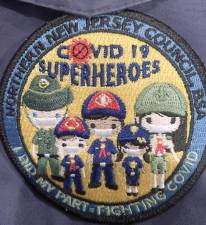 This prestigious COVID-19 Superhero Patch was given to Pack 9 by the Northern New Jersey Council, BSA, for their community service. Photos provided by Tracy Courtney.
