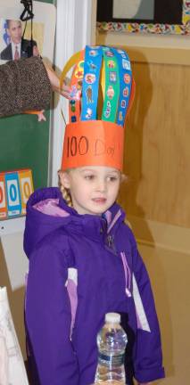 Celebrating the 100th day of school at Ringwood Christian Now that's a special hat!