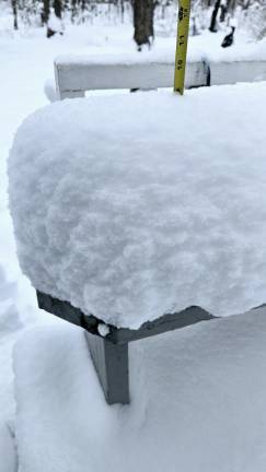 9.5 inches of snow reported 9.5 inches of snow reported