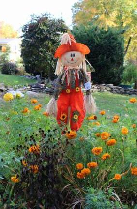 This happy scarecrow stands guard on Ridge Road in West Milford. Photo by Ginny Raue