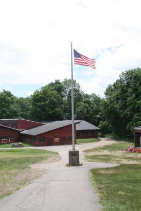 The Summer of a lifetime The campsite has the original base that held the flag that flew over the Kingston site.