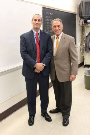 High school partners with Rotary for annual Career Day West Milford Superintendent Dr. Alex Anemone, left, presented about Public School Administration, and his father, Chief Louis Anemone, presented about law enforcement.