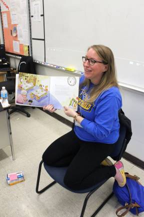 High school partners with Rotary for annual Career Day Mrs. Kristi Clave, teacher at Maple Road, who presented about Elementary/Special Education. 