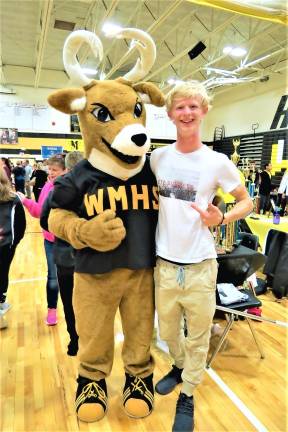 The WMHS mascot was on hand during the third annual Highlander Showcase and Expo at the school on Oct. 7.