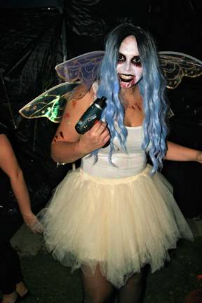 A deranged &#x201c;Tooth Fairy&#x201d; brings her own drill to Spooktacular in West Milford on Saturday.