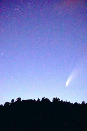 Comet Neowise is riding high