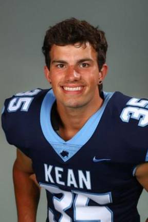 Raymond Gorny, a sophomore linebacker for the Kean University football team.