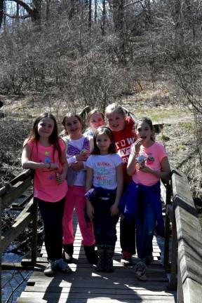 Girl Scouts hiking