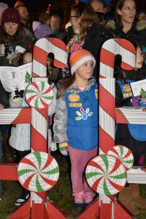 A child watches the ceremony. (Photo by Rich Adamonis)