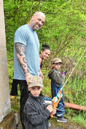 ‘Fishing and family fun’ The Zimmerman family: Ed, Chantel, Luna and Danica.