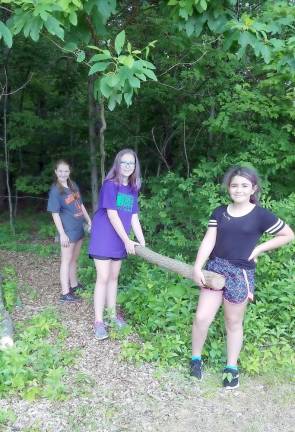 Pictured from left to right are: Kelsey Kaminskyj, Kayleigh Kaminskyj and Sahara Cardullo.