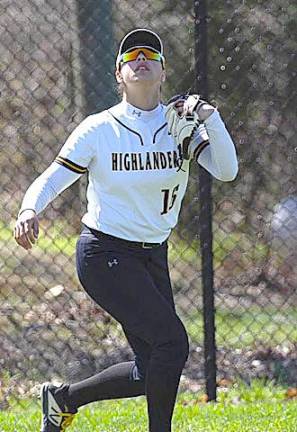 Softball senior captain Samantha Araujo.