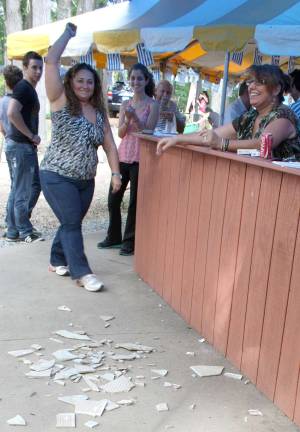 A celebration of Mary A little dancing and plate smashing finish off the day of festivities.