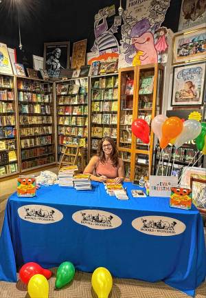 From pandemic project to publication Eva Treistman of Hewitt signs copies of her children’s book, ‘I Cannot Find My Belly Button!’