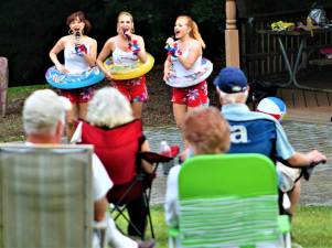 The Belle Tones at Bubbling Spring Park's free summer concert series Tuesday night.