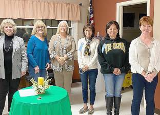 The West Milford Womans’ Club recently installed six new members. Pictured are Tina Ree, president and new members: Dianna V., Mary S., Marlene T., Selisa C. and Tracey O. Not pictured is Mary L. Provided photo.