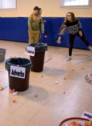 Students, teachers show the 'heart' of Ringwood Christian School Middle school students race through a grammar review.
