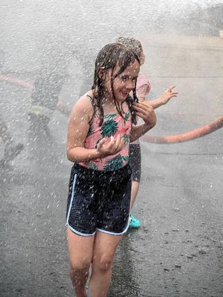 Photos: Wetdown of ladder truck in Jefferson Photos: Wetdown of ladder truck in Jefferson