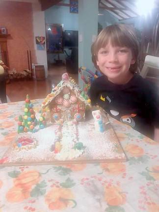 Gingerbread houses delight the judges Joey Hecker, second place kit, ages 6-8