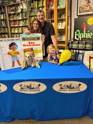 From pandemic project to publication Author Eva Treistman with her husband, Greg, and their daughter, Zoe.