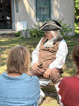 Photos: Living History Timeline & Encampment Jack Sherry speaks as Benjamin Franklin during the Living History Timeline & Encampment on Sunday, Aug. 3 at Ringwood Manor. (Photos by Denise von Wilke)