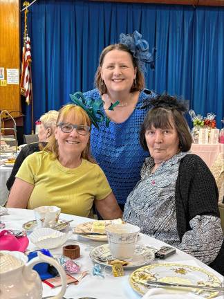 Photos: Annual Tea Time fundraiser Charlee Serpa, Anthea Holmes and Tracey Reynolds, all of Ringwood.