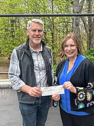 Rotary Club’s golf outing will be Wednesday Don Weise of the New York-New Jersey Trail Conference with Karen Sabyan of the West Milford Rotary Club.