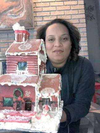 Gingerbread houses delight the judges Jessica Williams, first place homemade, ages 17-adult
