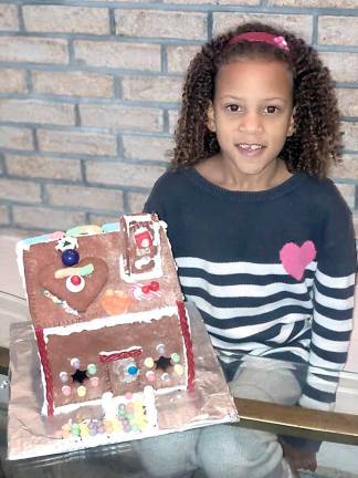 Gingerbread houses delight the judges Daniella Williams, first place homemade, ages 6-8