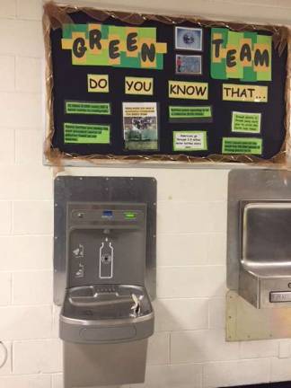 Refill that bottle! The new water bottle refilling station at the high school has saved more than 25,000 additional plastic bottles from hitting the landfill or recycling, just from October through March.