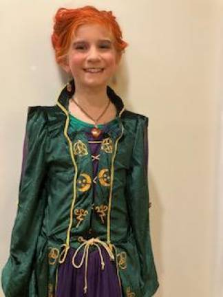 Photos: Ready for trick-or-treating Kate Colfax as Winifred Sanderson from Hocus Pocus. (Photo courtesy of Erin Colfax)