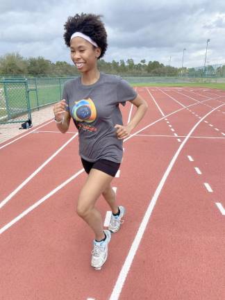 Destiny Gerety competes in track and field for the Special Olympics.