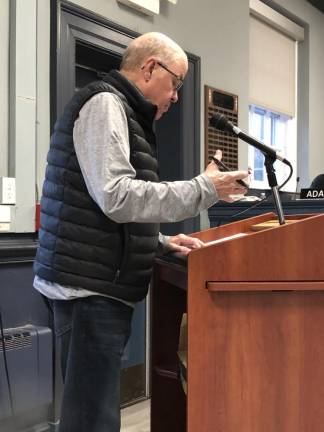 Robert Nolan, a 42-year West Milford resident, said his four daughters were part of the swim team and now two grandchildren are members. (Photo by Kathy Shwiff)