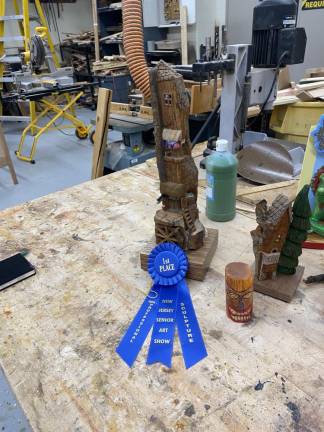 Jersey Hills Wood Carvers marks 40th year ‘The Market Place,’ carved by Bill Brunner, won a first-place award at the New Jersey Senior Citizen Art Show last year.