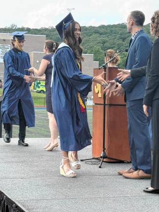 Photos: Jefferson Township High School graduation Graduates cross the stage after receiving their diplomas.