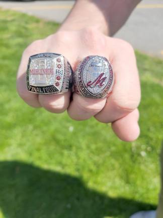 Muhlenberg College has won the the Centennial Conference three years in a row, with DeSenzo on the team.