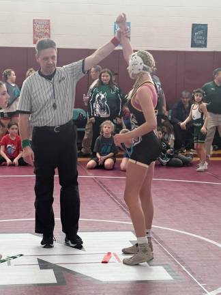 Ariana Canipe wins her match.