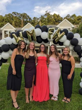 Fall sports seasons begin FH1 West Milford High School field hockey team captains gather for an opening dinner with members of the varsity, junior varsity and freshman teams Aug. 30 at a local lodge. (Photo provided)