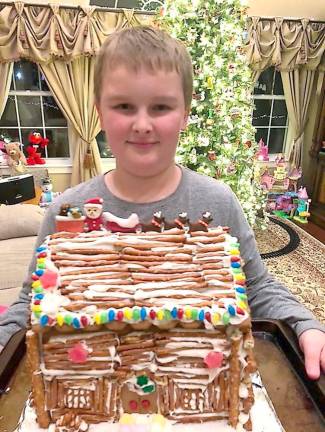 Gingerbread houses delight the judges Matthew Wettstein, third place kit, ages 9-12