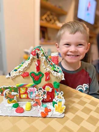 Gingerbread houses delight the judges Collin Lyons, third place kit, ages 4-5