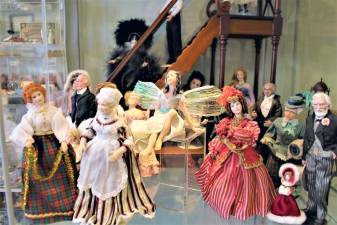Some of the impressive figures at Miniature Dollhouse Creations.