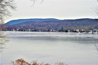 Greenwood Lake from Brown's Point in West Milford, New Jersey on Jan. 23.