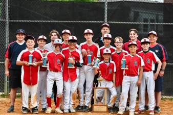 The undefeated Cardinals claimed the championship in the Major League Division of the West Milford Little League. (Photo courtesy of Tricia Montano Photography)