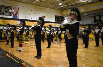 The West Milford High School Highlander Band performs during the 23rd annual Military Concert &amp; Tattoo on Nov. 11. (Photo by Fred Ashplant)