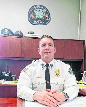 Police Chief Shannon Sommerville joined the West Milford department in 2005. (Photo by Rich Adamonis)