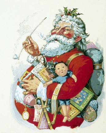 Santa Claus as envisioned by cartoonist Thomas Nast.