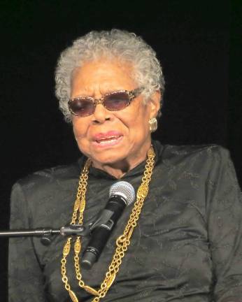The struggle continues, but still the African American rises Maya Angelou, American poet, memoirist, and civil rights activist, in 2013 (York College/Wikipedia Commons)