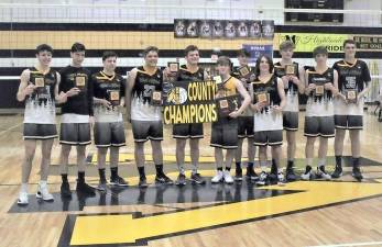 Members of the West Milford High School boy’s volleyball team. Photo provided by Head Coach Alyssa Forget.